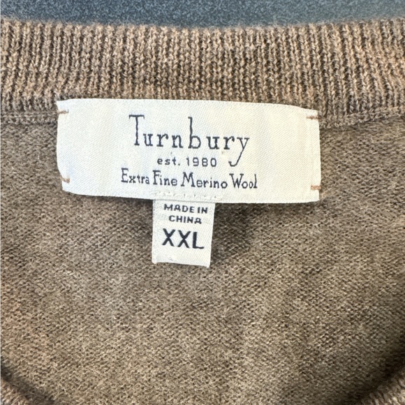 Men’s/ Women’s‎ V-Neck Merino Wool Brown - Picture 5 of 7